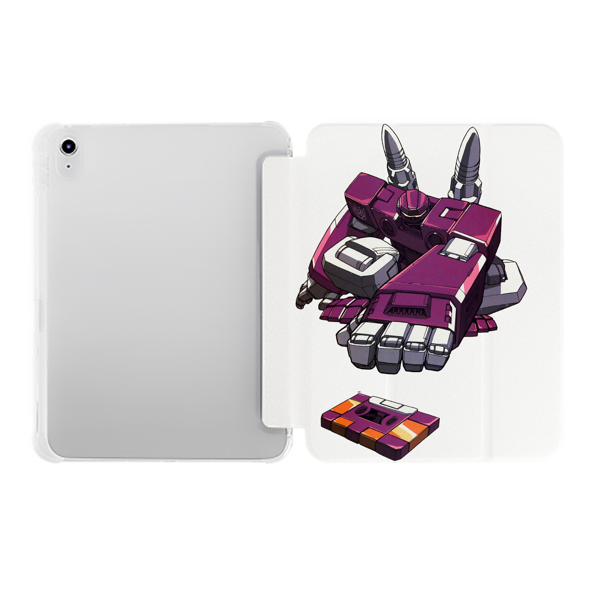 （画像用）  IPad ケース ペン収納付き 三つ折りスタンド PUレザー×シリコン 対応機種9.5/10.5/10.9インチ